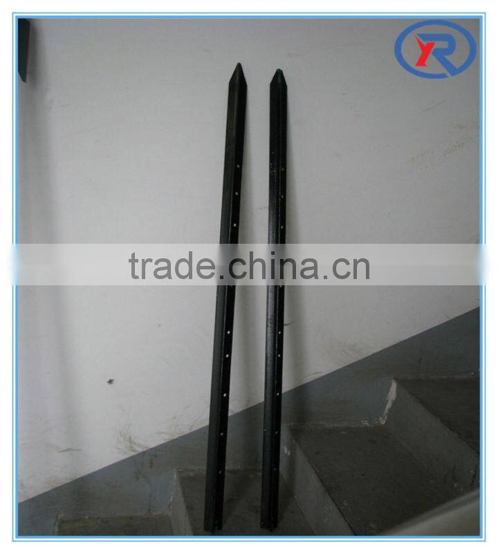 Alibaba express Black Punched Y fence post star picket made in china