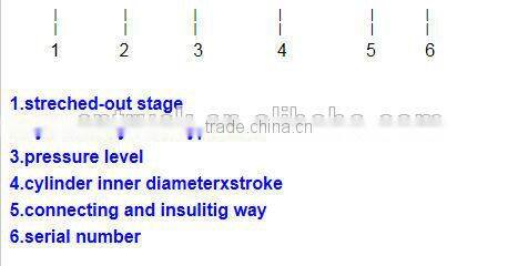 50t long stroke hydraulic cylinder used for dump truck