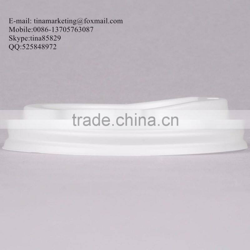 EcoChoice 10-20 oz. White Compostable and Biodegradable Paper Hot Cup Lid