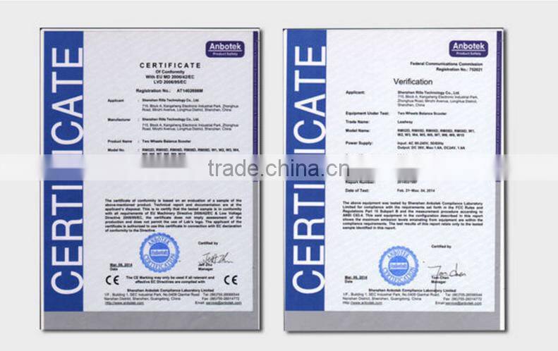 2017 leadway The newest self balancing fashionable cheap electric scooter (W5L-116)