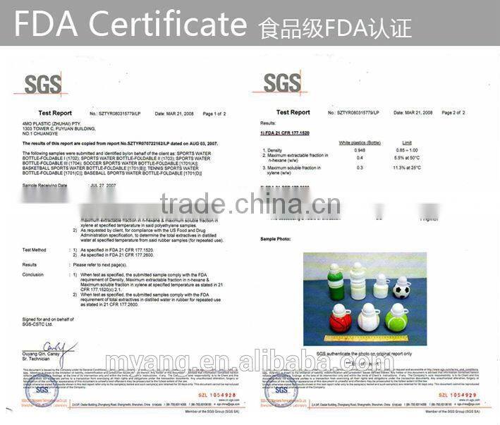 yiwu cheap price BPA FREE 450ml ball shape plastic water bottle,collapsible football foldable water bottle