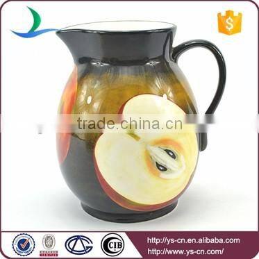 Differnt Fruit Design Decal Ceramic Water Pot Wholesale