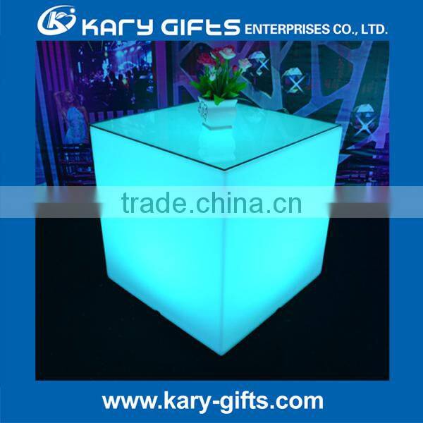 LED bar stools plastic light up chair