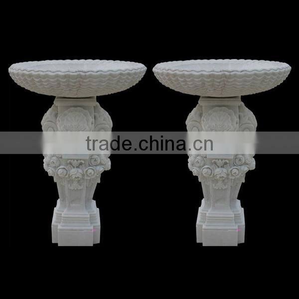 Nice White Mabrle Modern Outdoor Planter