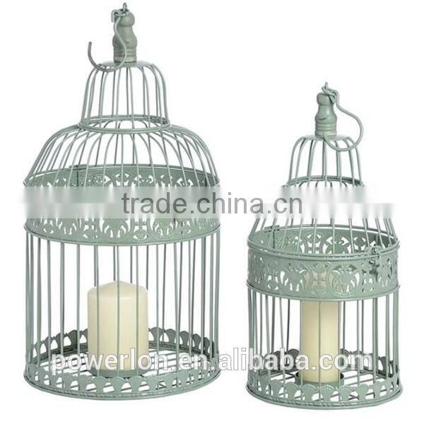 Wedding Decoration Set Of 2 Round Bird Cage Vintage Victorian Style