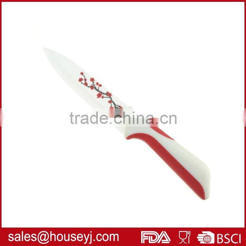 4pcs ceramic knife EVA box packing kitchen knife set printing knife