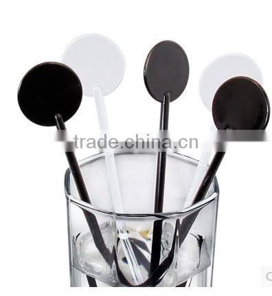 Taizhou Foodgrade PS plastic stirrer/round muddle