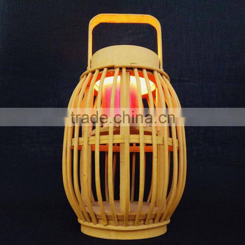 Wooden lanterns are multi-style LED candles