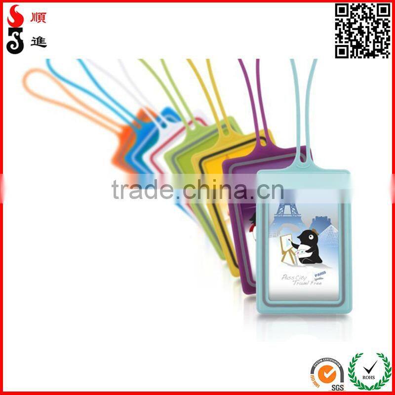 2015 cheap and high quality customized silicone luggage tag