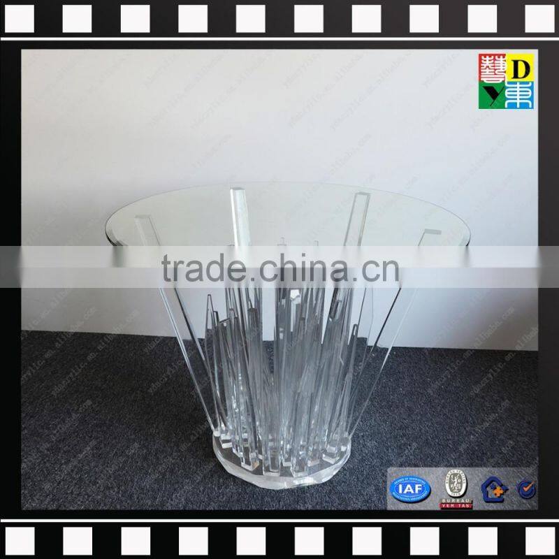 Wholesale antique design acrylic,plexi,PMMA samll laptop table/portable stand table for laptop