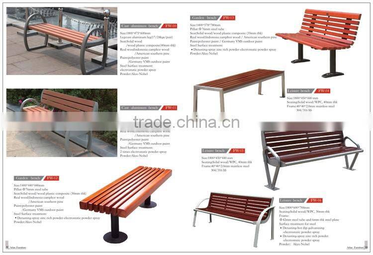 Arlau steel street 6' park bench