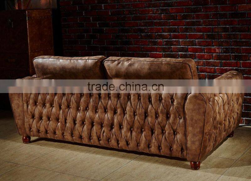 luxury classic living room furniture tufted vintage sectional sofa set