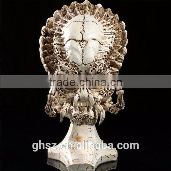 Antique bronze skeleton sculpture resin soldier warrior statues