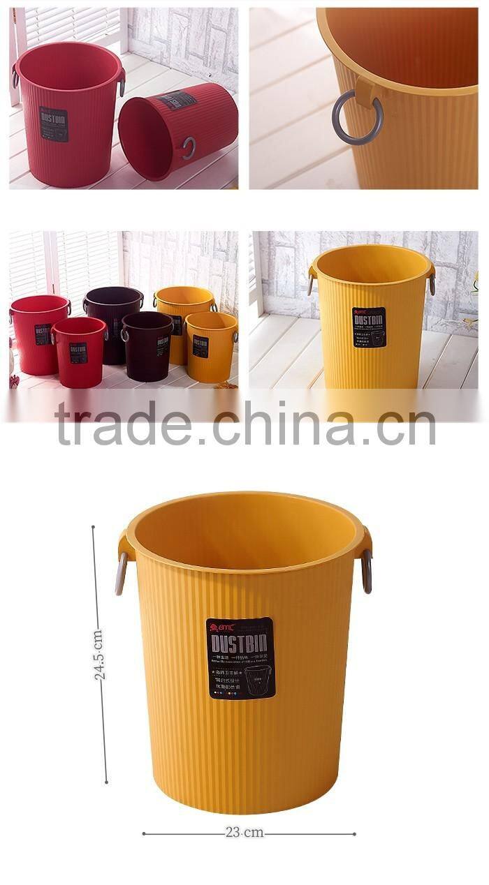 emc high quality ring handle plastic trash can PP dustin bin home wasteb bin
