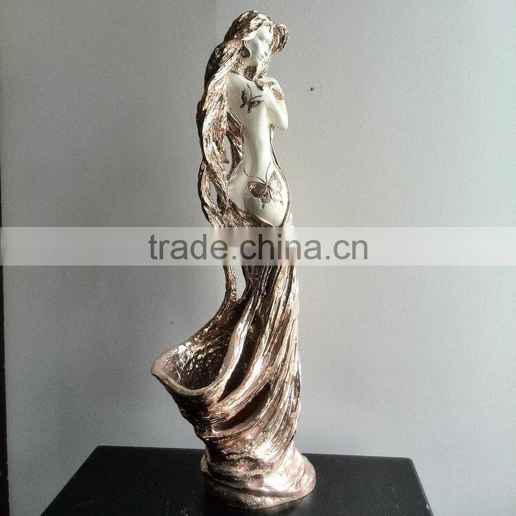 Polyresin gril sculpture