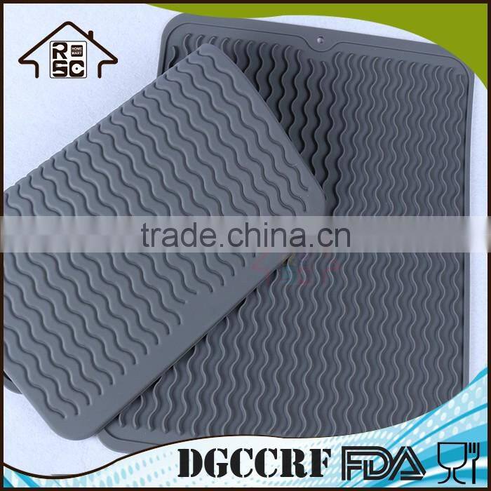 NBRSC Silicone Dishes Drying Mat Draining Mat for Kitchen Counter Dish Dryer Mat For Dish Drying