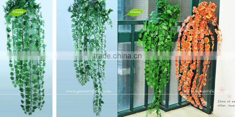 GNW FLV016 Hanging Green Fabric Artificial Vine Leaves for Sale