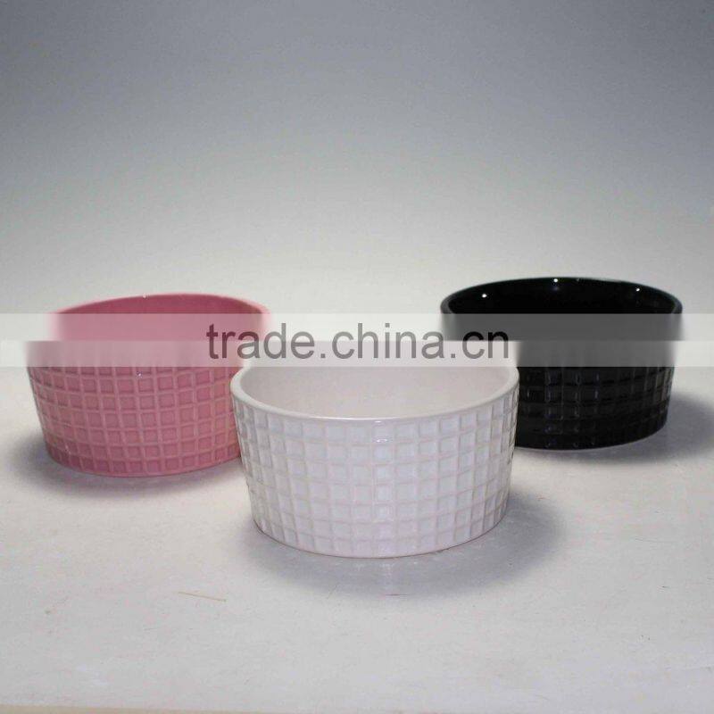 Glazed color ceramic flower pots