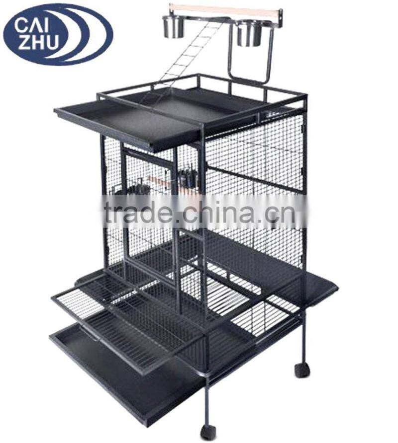 Parrot Pet Aviary Bird Cage 170cm Black Shopiverse Deal
