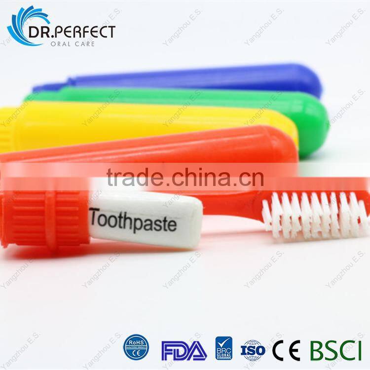 2017 New Arrival Travel Toothbrush With Toothpaste Plastic Tube Packing Portable Toothbrush