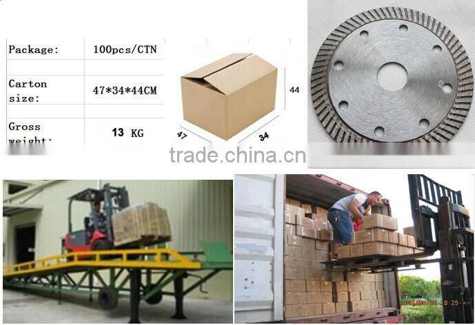 105mm Turbo Rim Diamond Saw Blade Angle Grinder Circular Cutting Disc Disk Wheel Universal Stone Brick Block Concrete