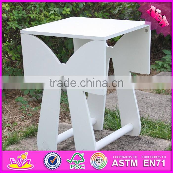 2016 new design white wooden kids play table for study W08G183