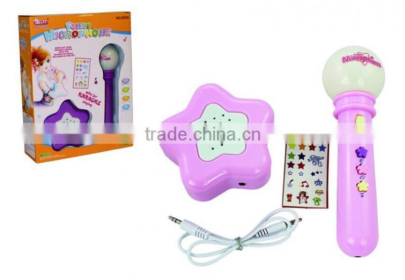 Electronic educational musical instrument toys microphone toy with EN71