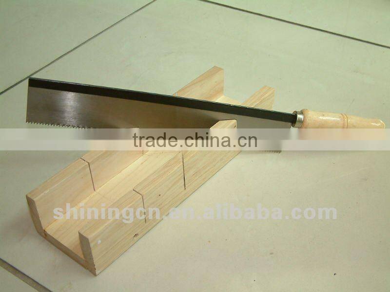 mitre box with wooden
