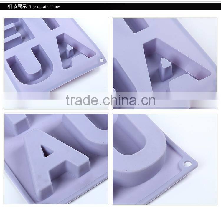 Silicone GATEAU Alphabet Pudding Bakeware Mould Cake Chocolate Mold