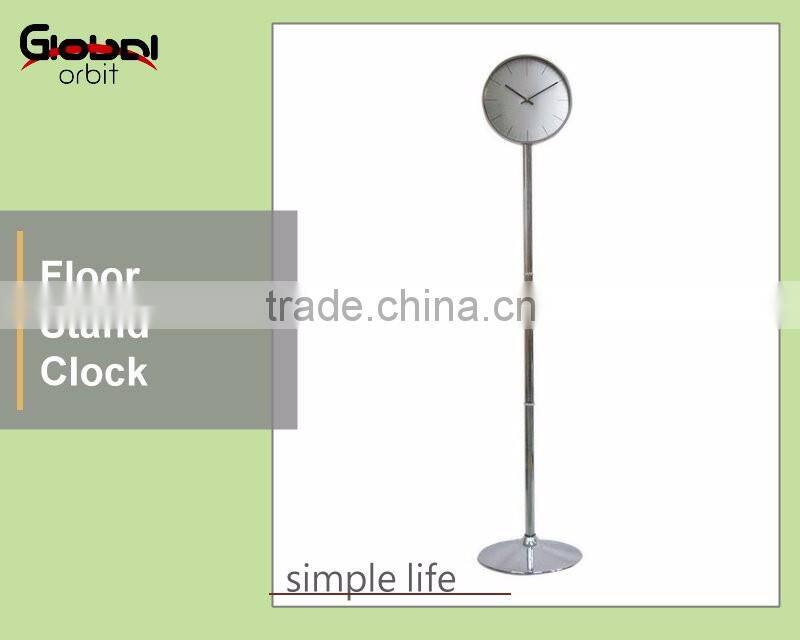 Office furniture modern digital standing clock, metal vintage floor clock
