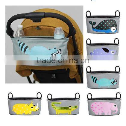 New Cute Cartoon Stroller Storage Bag Accessories Diaper Buggy Pouch Organizer