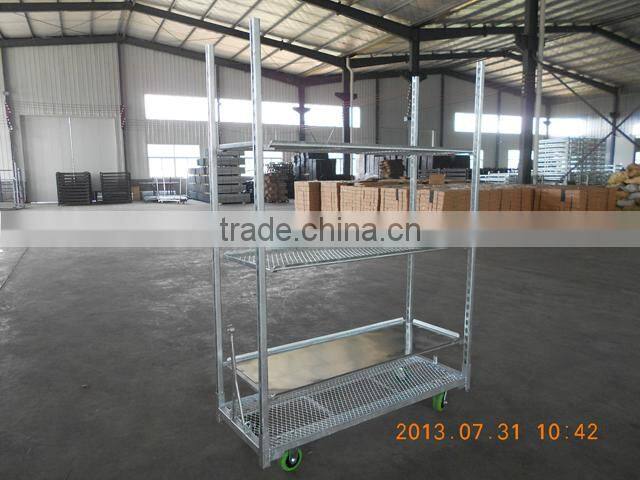 Metal sheet flower cart for transporting flowers with price