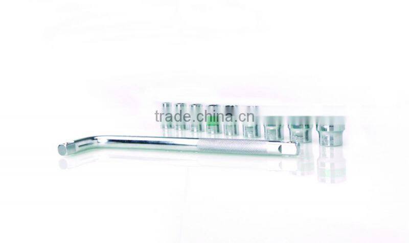 Berrylion Socket Set 9pcs sockets with 1piece L Type Curved Rod wrench