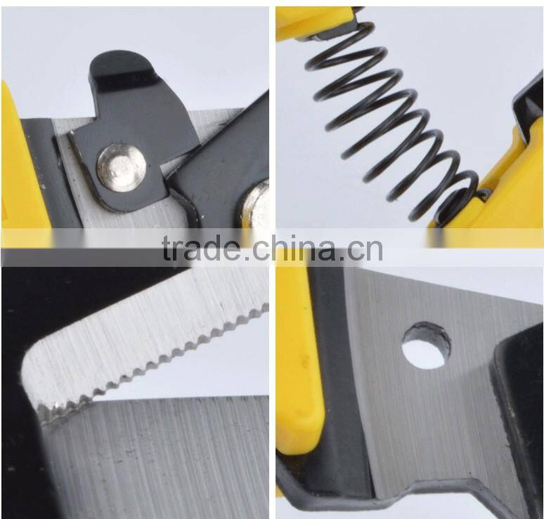 Multi-function scissors aviation snips with plastic handle