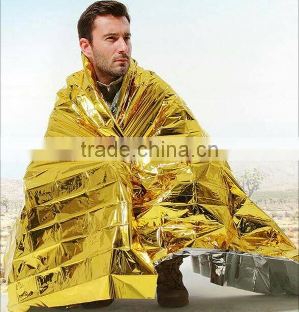 Topmedi Aluminum non-stretch polyseter foil emergency blanket