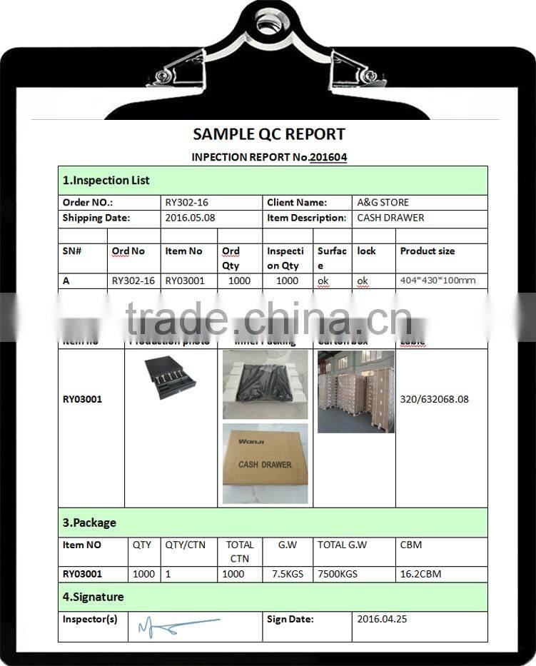 Hot acrylic cash drawer Powder coating pos cash drawer