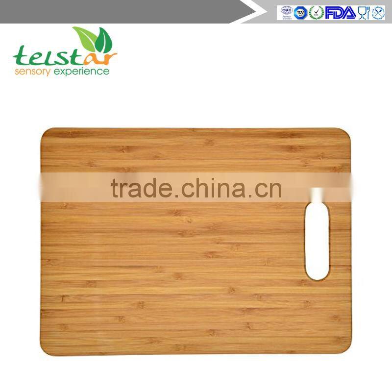 Blue Donuts Premium 5 piece Bamboo cutting board set - Strong, Durable, No knife dull and Eco friendly