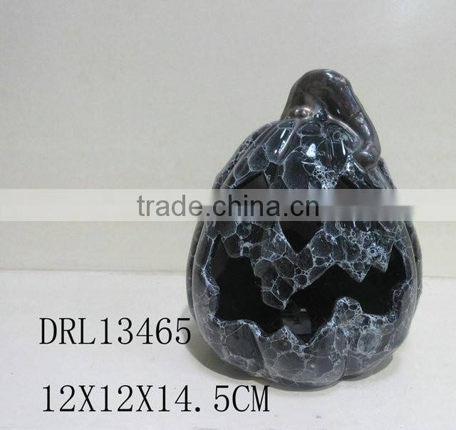 holloween decorations witch ghost ceramic LED lantern