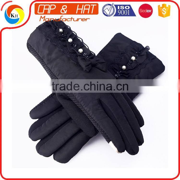 Customized Thinsulate Thermal Lined Stretch Winter Acrylic Knitted Glove for mobile phone