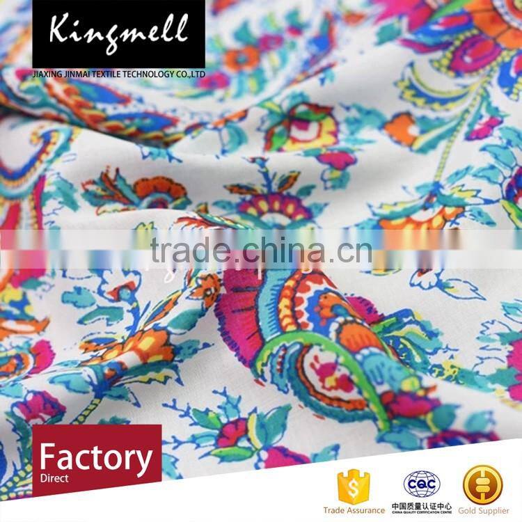 Custom wholesale colorful digital printing 100% cotton textile fabric