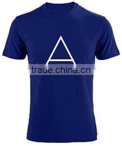 2016 100% Cotton T Shirt Print With Triangle Hugo Summer Style Short Tee
