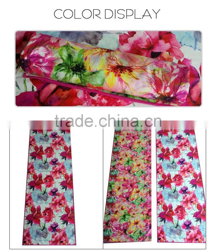 Custom Printed Highly Absorbent Microfiber Travel Beach Towel