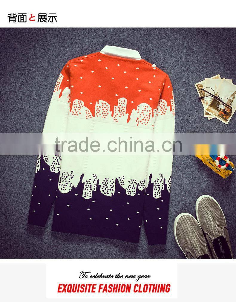 GZY 2015 hot selling men blank sweater korean style sweater