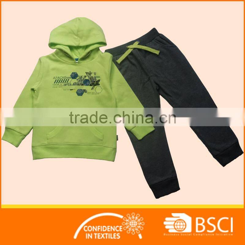Boy Winter Hoodie And Long Pant Jogging Sets