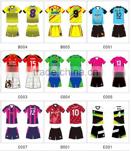 Sport wear Customized kids & Mens football&soccer jersey club uniform jersey shirts designing & manufacturing