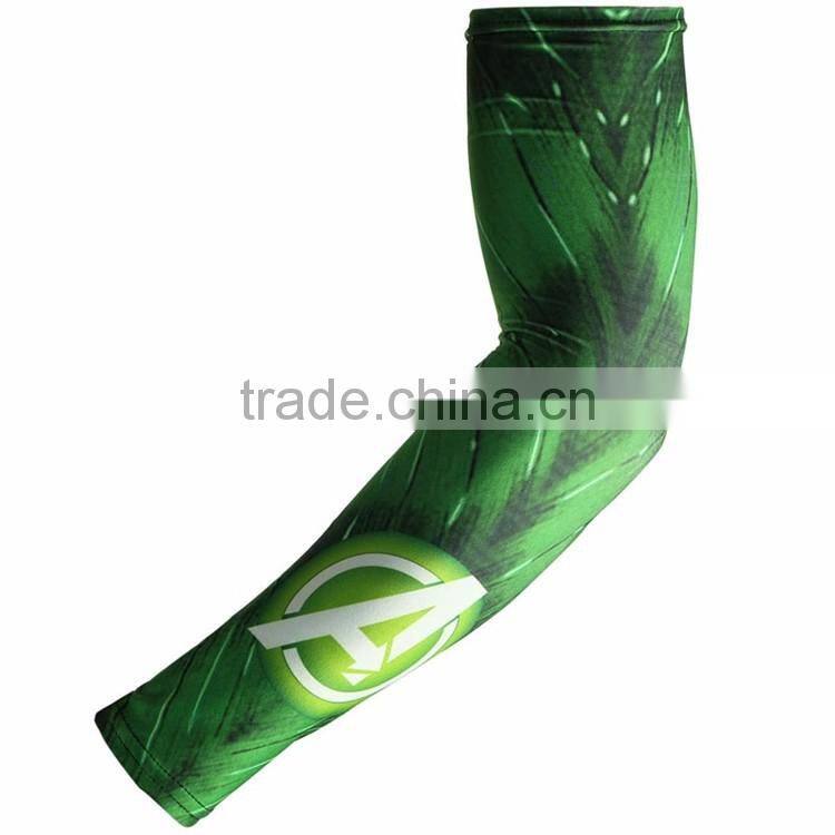 Custom sublimation printing lycra sleeve Compression Arm Warmers for men