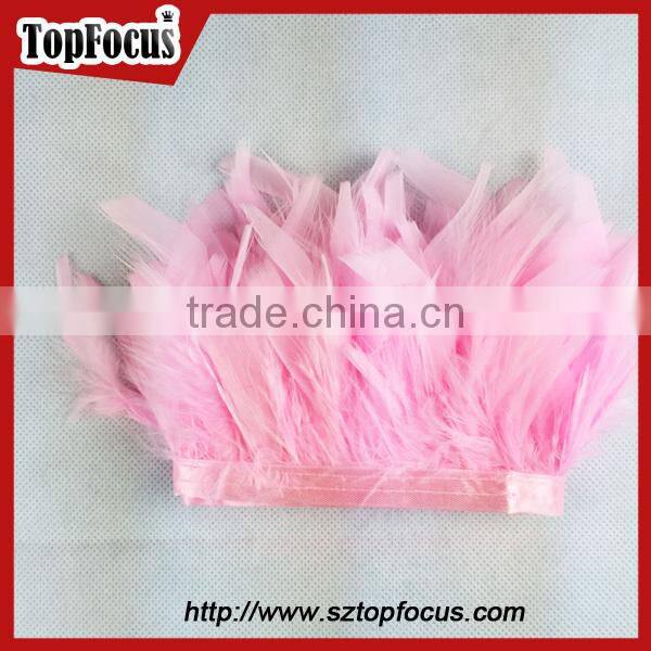 green trimming fringe for DIY cloth synthetic wholesale Turkey feathers