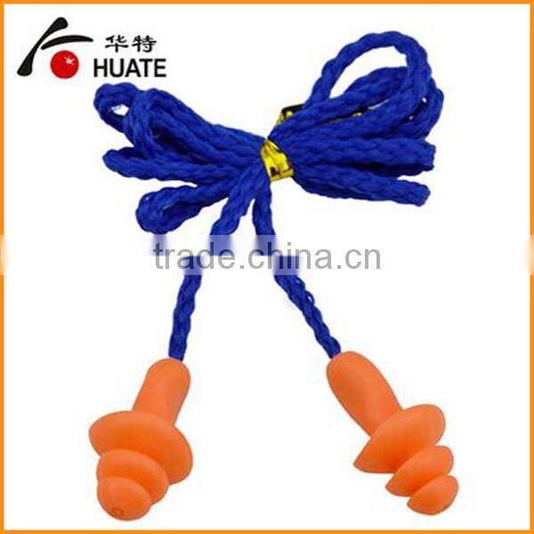 Christmas tree shape silicone earplugs with string