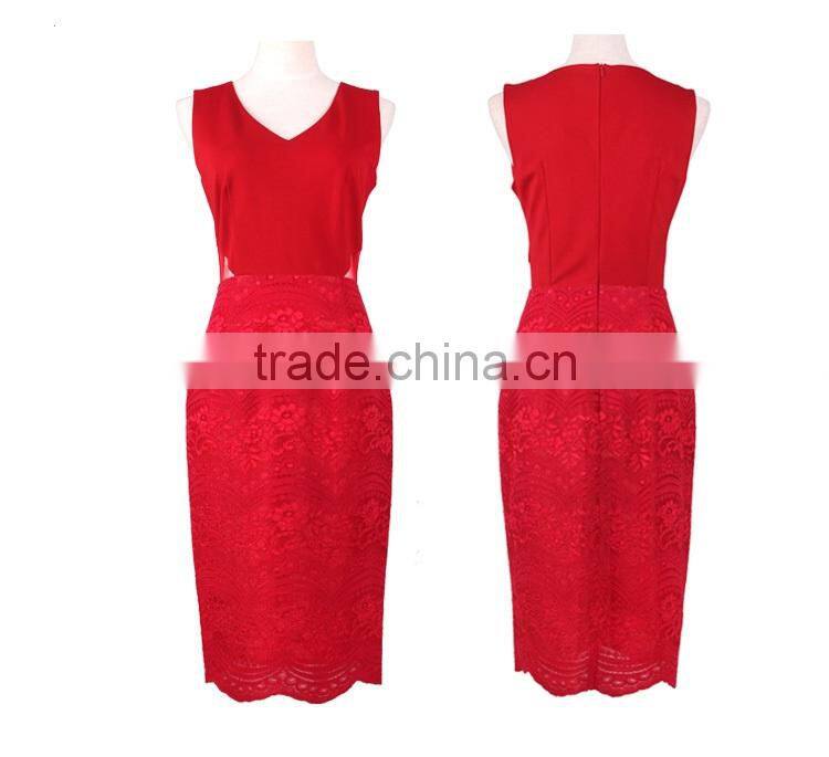 Wholesale Newest Brand Sexy Mini V-neck Fashion Dress 2015 Women Clothing