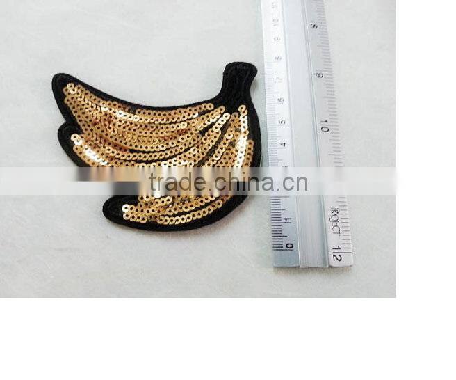 2017fruit Professional wholesale strawberry sequin applique patch embroidery